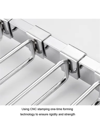 10-Pcs 25cm Two-Rod Square Tube Garage Hanger, Multi-Use Steel Wall Hanger Storage Hanging Pole Organizer