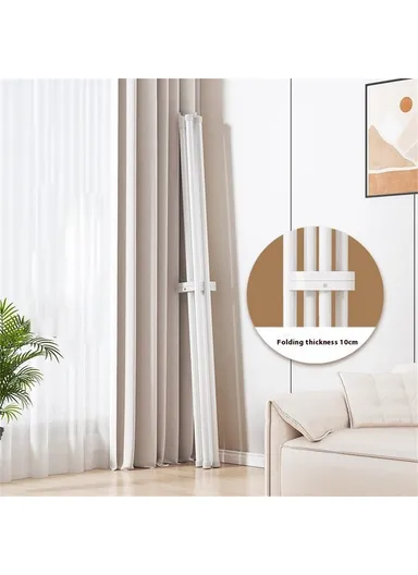 Foldable Clothes Drying Rack, Indoor &amp; Outdoor Carbon Steel Quilt Shelf with 4 Bars Drying Rack (L135 x W48.5 x H125)cm