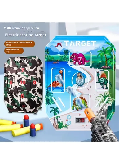 Electronic Scoring Target for Kids 3 Game Modes Auto Reset Foam Blaster Shooting Practice Targets MH3112A