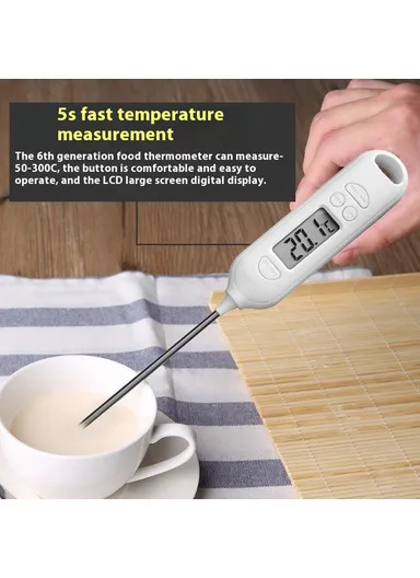 Digital Food Thermometer Kitchen BBQ Cooking Meat Milk Water Temperature Measurement Tool 0618