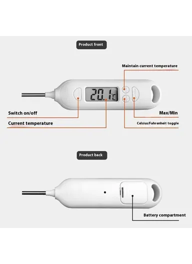 Digital Food Thermometer Kitchen BBQ Cooking Meat Milk Water Temperature Measurement Tool 0618