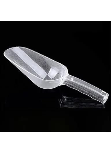 23cm Multipurpose Kitchen Plastic Scoop Ice Cube Flour Grain Shovel, Round Opening - S