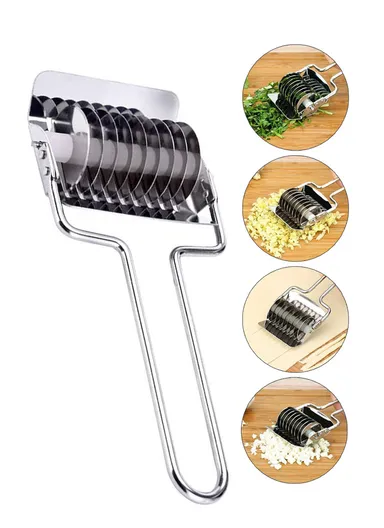 Stainless Steel Onion Chopper Slicer Garlic Coriander Cutter Cooking Tool