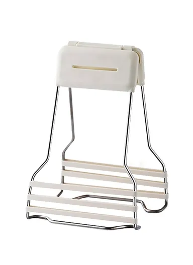 Bowl Gripping Tool Kitchen PP+Stainless Steel+Silicone Anti-scald Bowl Plate Cup Clip AAB050 - White