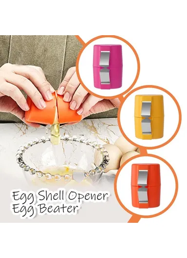Handheld Egg Shell Opener, Egg Shell Separator Kitchen Gadget - Pink