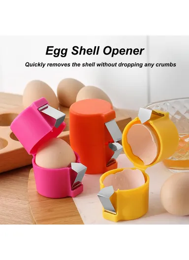 Handheld Egg Shell Opener, Egg Shell Separator Kitchen Gadget - Pink