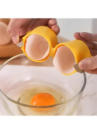 Handheld Egg Shell Opener, Egg Shell Separator Kitchen Gadget - Pink