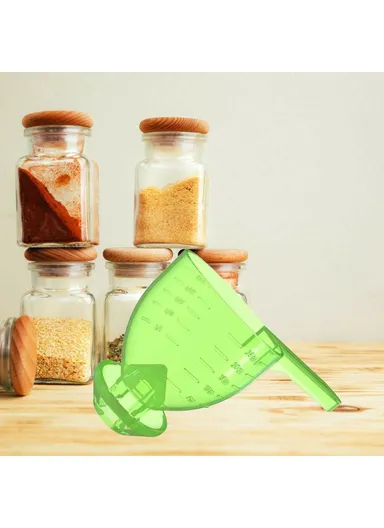 4-Pcs Measuring Scoop Funnel ABS Powder Funnel Water Bottle Scoop Measuring Tool