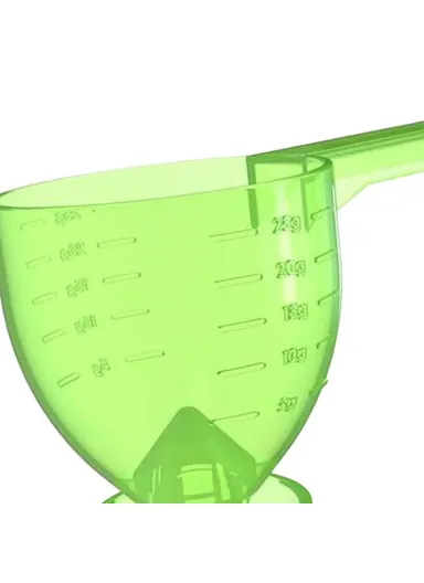 Measuring Scoop Funnel ABS Powder Funnel Water Bottle Scoop Measuring Tool - Green