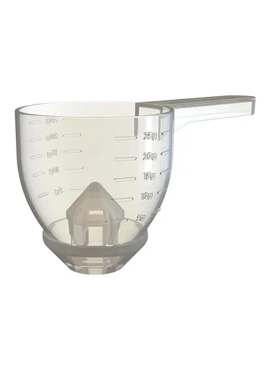 Measuring Scoop Funnel ABS Powder Funnel Water Bottle Scoop Measuring Tool - White