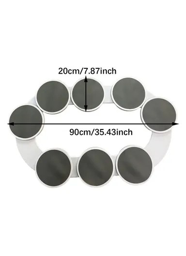 90cm 8-Trays 360 Degree Turntable Kitchen Dining Table Manual Meal Rotating Tray