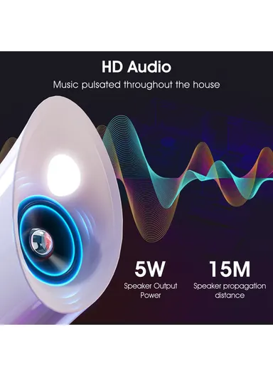 1200mAh Retro Conch Bluetooth-compatible Speaker Abyss Lamp Multi-Function Alarm Clock Makeup Mirror with RGB Light G69