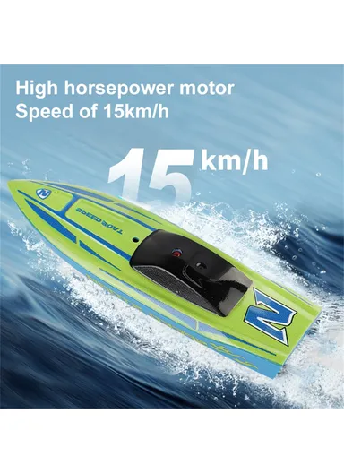 Mini Remote Control Boat RC Boat 2.4Ghz 360 Rotating USB Rechargeable Speedboat Model Toy - Orange