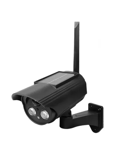 500mAh Solar Powered Dummy Security Camera, Waterproof Motion Sensor Night Activation Rotation Fake CCTV Camera