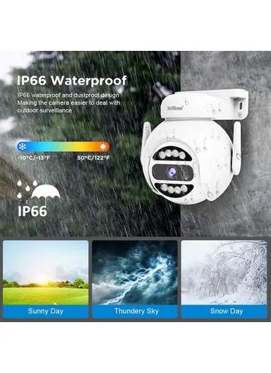 10.1 Inch LCD Screen 8CH WiFi NVR 5MP HD CCTV Camera Kit, Multi-Use Indoor &amp; Outdoor Waterproof Surveillance Security Camera NVS010+IPC047 - EU Plug