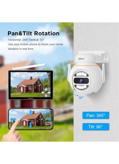 1 to 4 Wireless Touch Screen 5MP HD Surveillance Camera NVR Video Recorder EU Plug NVS010