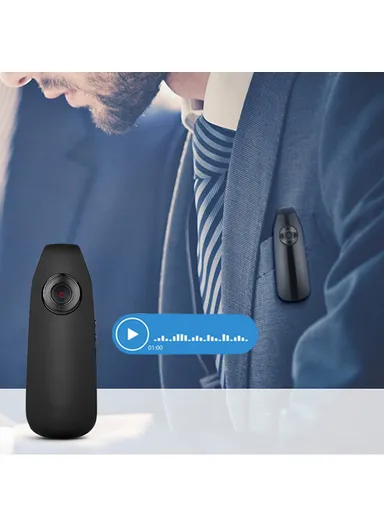 Mini Body Camera 1080P HD Loop Recording Video Recorder with 32GB SD Card for Law Enforcement Work Daily Use