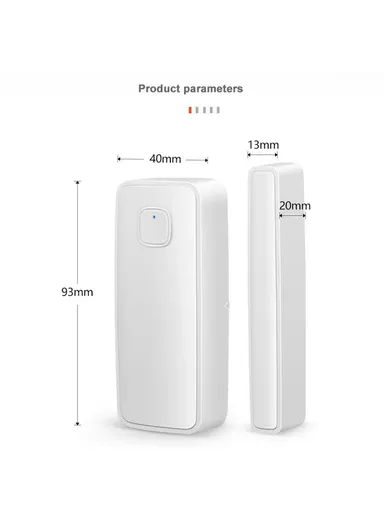 Tuya Smart Zigbee Vibration Sensor Door Magnetic Two-In-One Smart Home Vibration Sensor