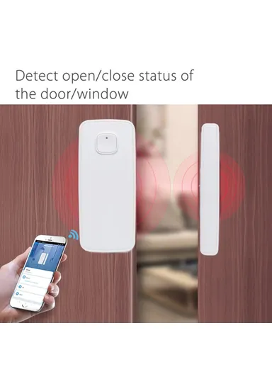 Tuya Smart Zigbee Vibration Sensor Door Magnetic Two-In-One Smart Home Vibration Sensor