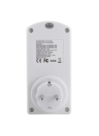 WiFi Controller Temperature Humidity Sensor Smart Remote Control Timing Switch Socket - EU Plug