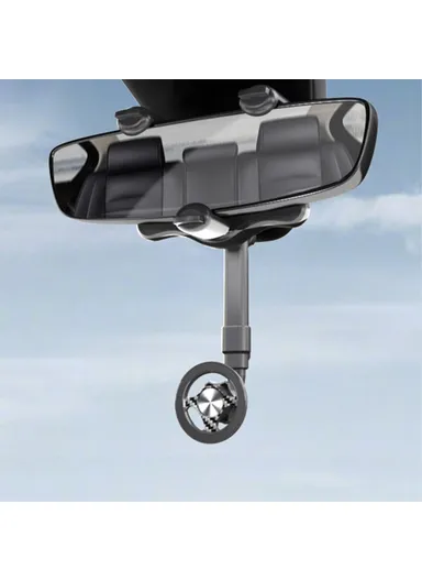 Adjustable Angle Car Rearview Mirror Mount Magnetic Phone Holder Bracket 23-H06