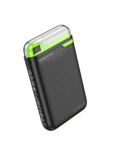 Power Bank Borofone BJ69 10000 mAh Powerbank 2xUSB - Black &amp; Green