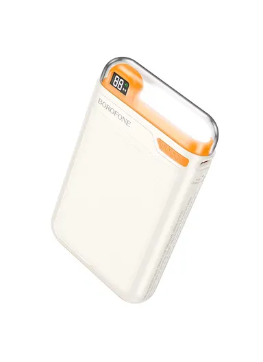 Power Bank Borofone BJ69 10000 mAh Powerbank 2xUSB - Milky White