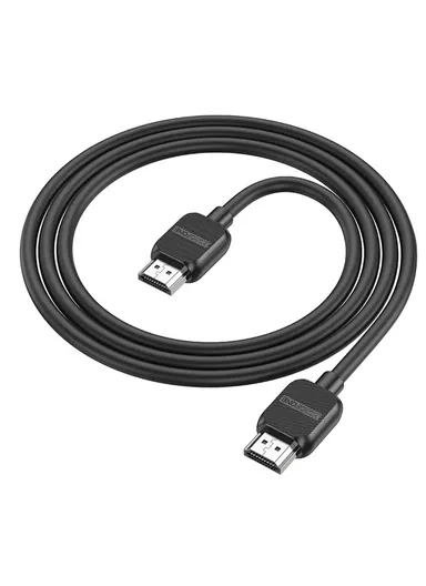Cable BOROFONE BUS02 Vivido HDTV 2.0 male-to-male 4K HD data cable(L=1M) - Black