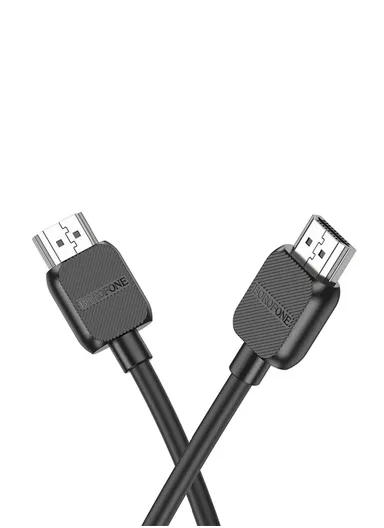 Cable BOROFONE BUS02 Vivido HDTV 2.0 male-to-male 4K HD data cable(L=1M) - Black