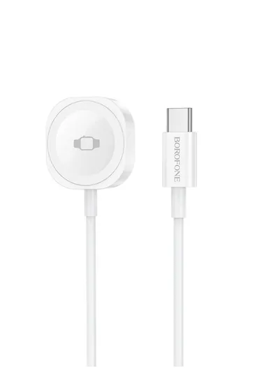 BOROFONE BQ35 1m Type-C Magnetic Wireless Charger for iWatch - White