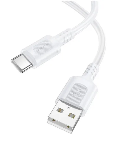 Borofone Cable BX111 Feliz - USB-A to Type C - PD 27W 1m - White