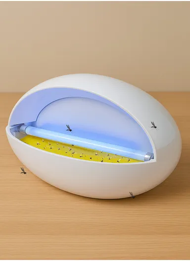 10W 1-Pcs Single-Tube Electric LED Electric Shock Mosquito Killer, Indoor &amp; Outdoor Hanging Household Mute Mosquito Killer Lamp (L35 x W12 x H24)cm