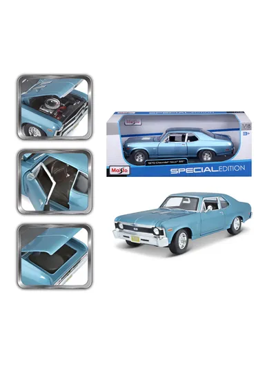 1970 Chevrolet Nova SS - Special Edition 1:24 Scale Model Maisto 31262BL - Blue
