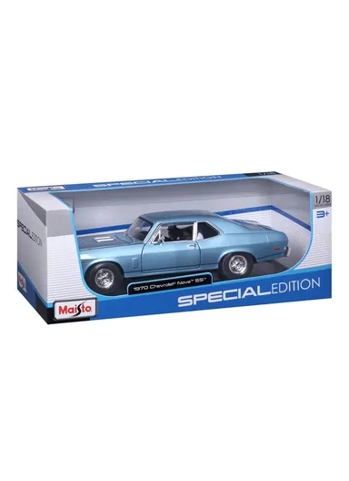 1970 Chevrolet Nova SS - Special Edition 1:24 Scale Model Maisto 31262BL - Blue