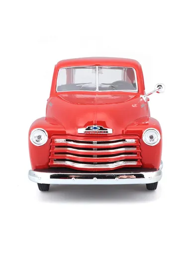 1950 Chevy 3100 Pickup Truck Black Maisto 31952 1/24 Scale Diecast Model Toy Car - Red