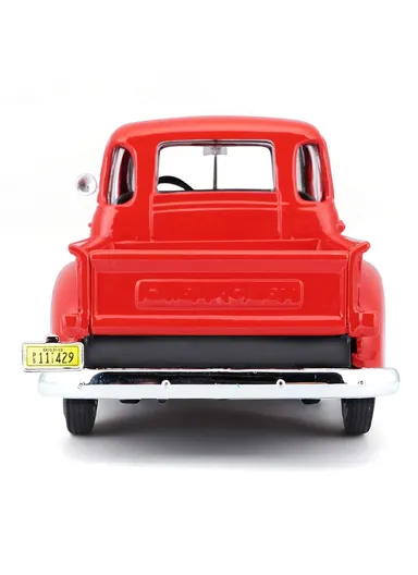 1950 Chevy 3100 Pickup Truck Black Maisto 31952 1/24 Scale Diecast Model Toy Car - Red