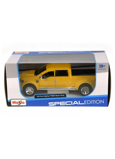 Maisto 1:31 Scale - Ford Mighty F-350 Super Duty - Special Edition - Yellow