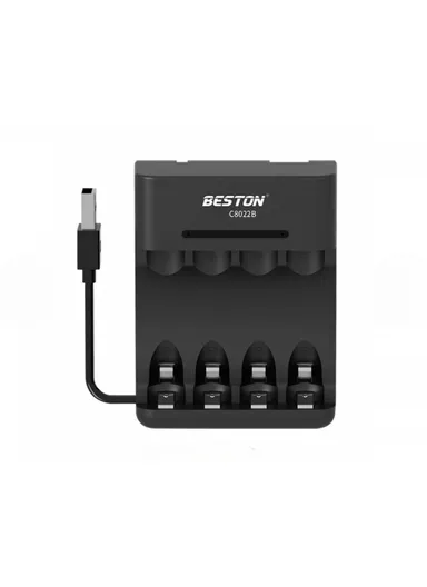 Beston C8022B USB Charger for Four 1.2V AA &amp; AAA Rechargeable Batteries    