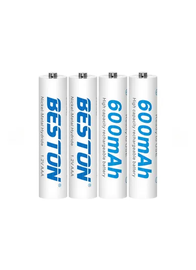 Beston Rechargeable AAA 1.2V 600mAh Battery Pack of 4