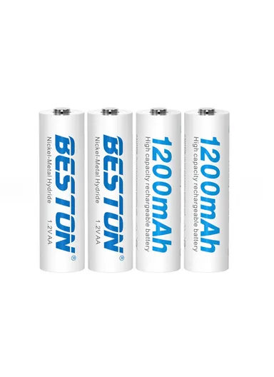 Beston Rechargeable AA 1.2V 1200mAh Battery Pack of 4