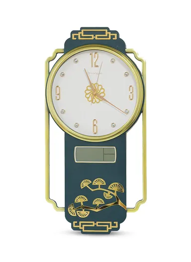 30cm Silent Modern Minimalist Battery-Operated Wall Clock Stylish Design with Durable Plastic Frame - Blue