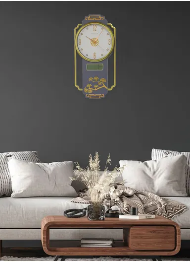 30cm Silent Modern Minimalist Battery-Operated Wall Clock Stylish Design with Durable Plastic Frame - Grey