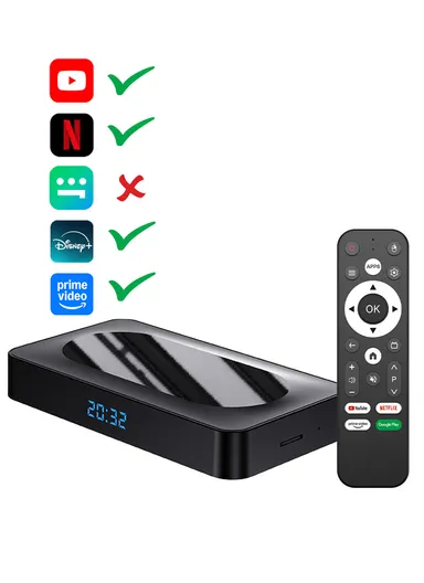 Android 13 Smart TV Box 4GB+32GB Network Set Top Box with Dual WiFi, Voice Control, 4K Media Player &amp; Infrared Remote Controller I96 Z8 Pro