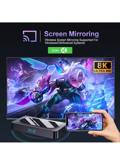 Android 13 Smart TV Box 4GB+32GB Network Set Top Box with Dual WiFi, Voice Control, 4K Media Player &amp; Infrared Remote Controller I96 Z8 Pro