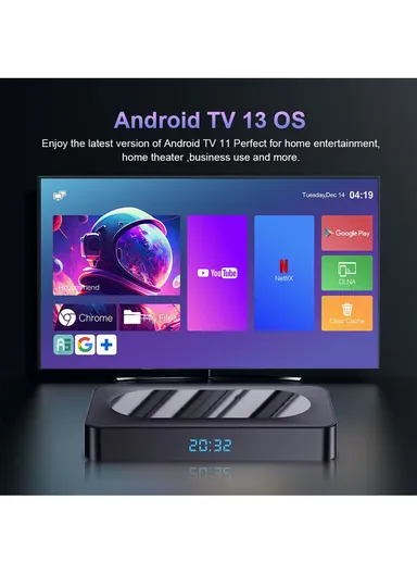 Android 13 Smart TV Box 4GB+32GB Network Set Top Box with Dual WiFi, Voice Control, 4K Media Player &amp; Infrared Remote Controller I96 Z8 Pro