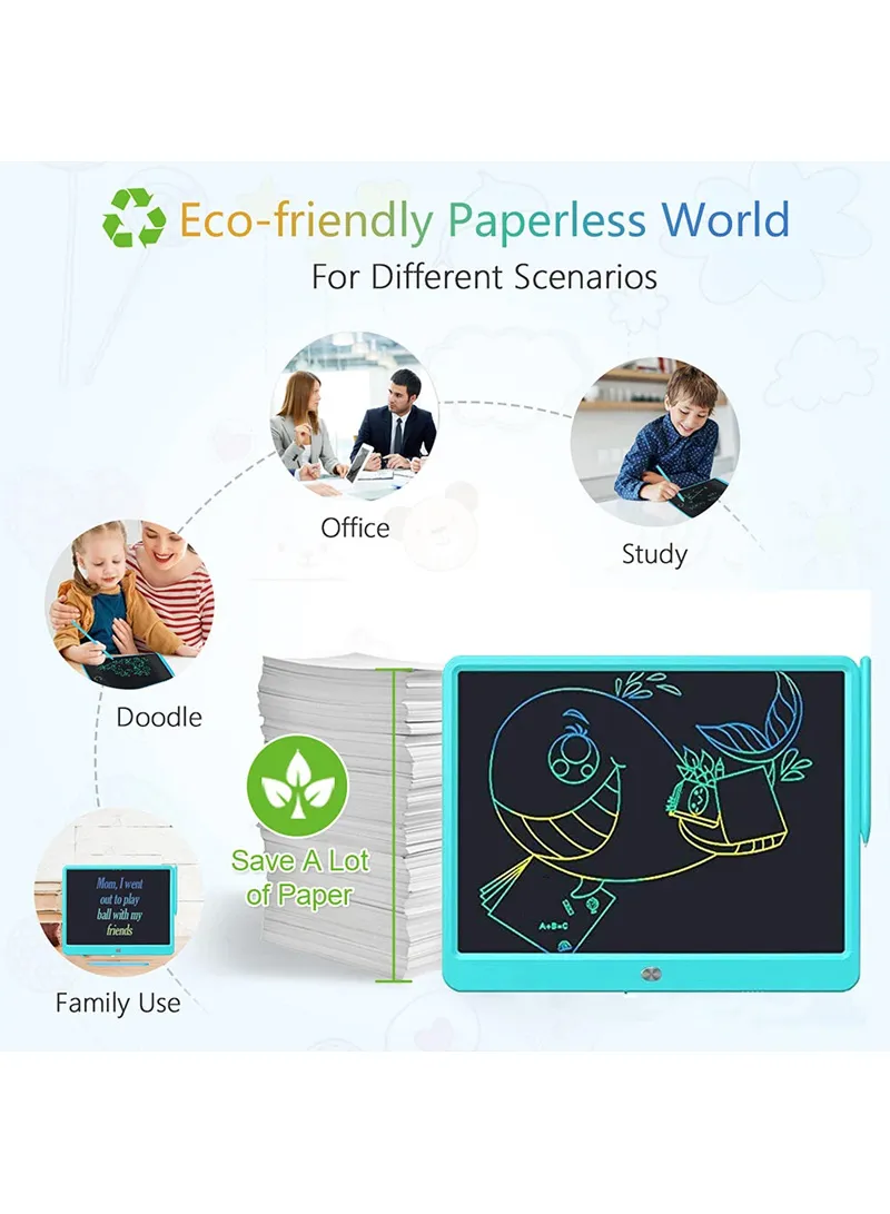 12" LCD Writing Tablet For Kids Reusable Doodle Board With Pressure-Sensitive Technology TP1205