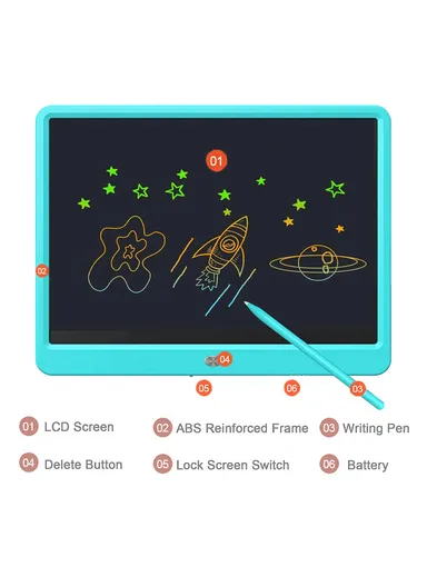 12" LCD Writing Tablet For Kids Reusable Doodle Board With Pressure-Sensitive Technology TP1205