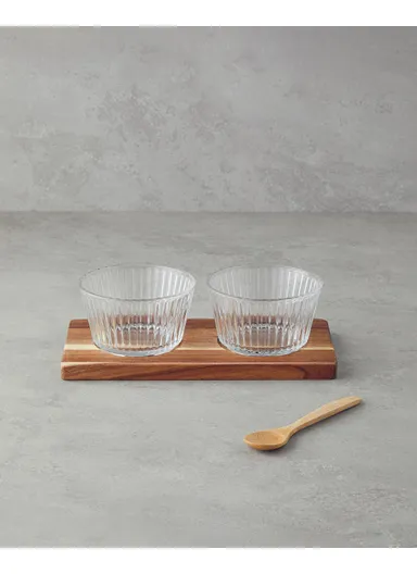 Ruby Acacia-Glass 4 Piece Presentation 350 ml Transparent