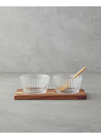 Ruby Acacia-Glass 4 Piece Presentation 350 ml Transparent