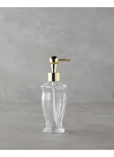 Emily Bathroom Liquid Soap Dispenser 7x7x19 cm Transparent